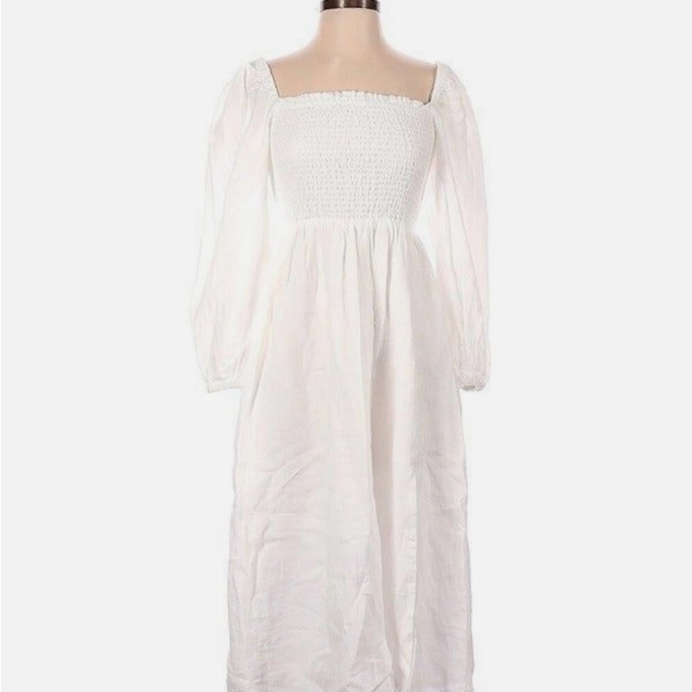 J crew white linen day dream dress